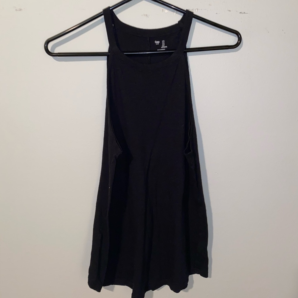 black halter t-shirt tank